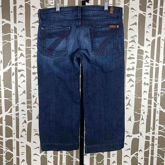 7 For All Mankind Dojo Crop Jeans 29 - Picture 2 of 7